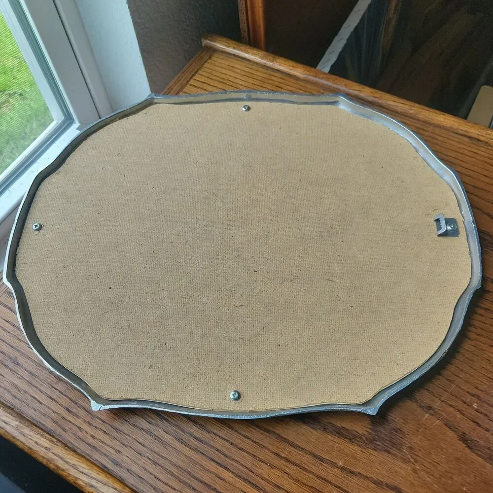 Vtg 80s Home Interiors HomeCo Gold Metal Frame Wall Plaque 